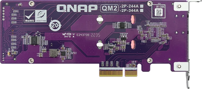 QNAP QM2 Expansion Card, 2x M.2 PCIe, PCIe 3.0 x4