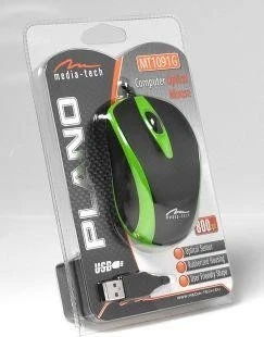 Media-Tech Plano Mouse grün, USB