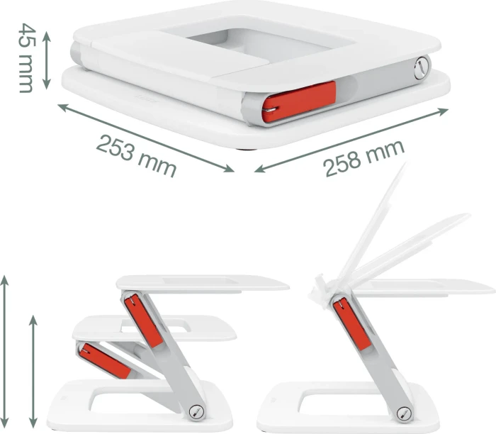 Leitz Ergo Multi-Winkel, Notebook-Stand bis 15", weiß