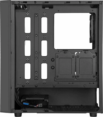 SilverStone Fara R1 Rainbow, schwarz, Glasfenster