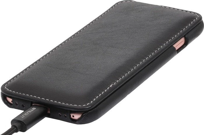 Stilgut UltraSlim Nappa für Apple iPhone 7 schwarz