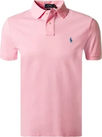 Ralph Lauren Custom Slim Fit Poloshirt kurzarm rose (Herren)