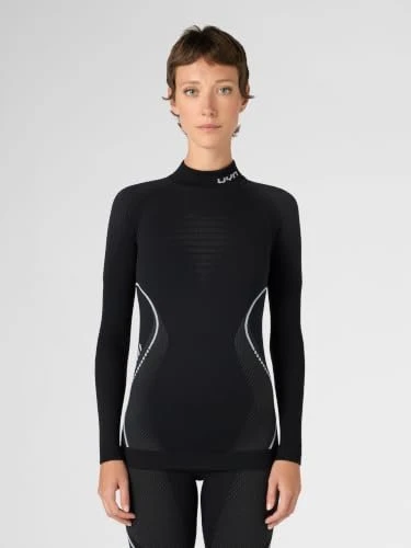 UYN Evolutyion Turtle Neck Funktionsshirt langarm blackboard/anthracite/white (Damen)