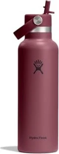 Hydro Flask Standard Mouth Flex Straw Cap Isolierflasche 621ml burgundy