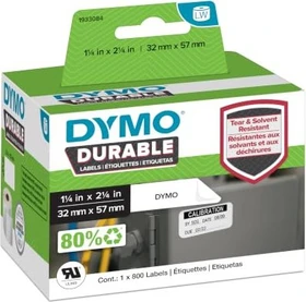 Dymo Hochleistungsetiketten LabelWriter, 57x32mm, weiß, 2er-Pack (800 Etiketten)