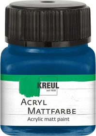 Kreul Acryl Mattfarbe, dunkelblau, 20ml