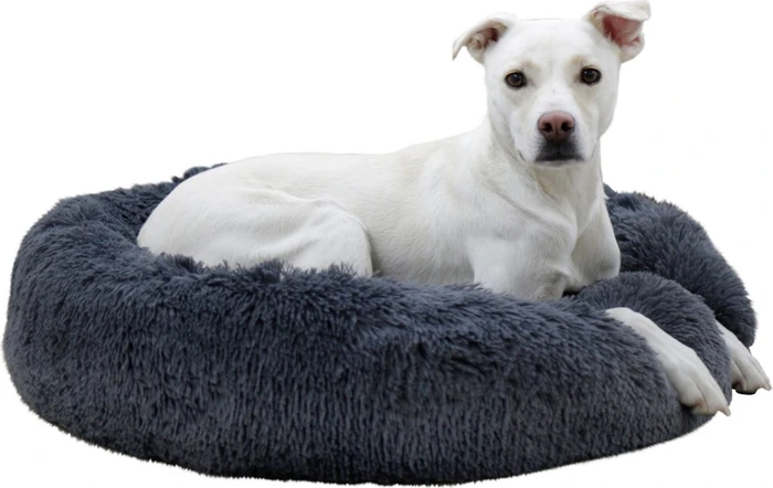 Kerbl Kuschelbett Fluffy, Ø76x19cm, grau (80410)