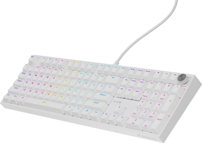 Genesis Thor 404, weiß, LEDs RGB, hot-swap, Gateron Pro YELLOW, USB, US