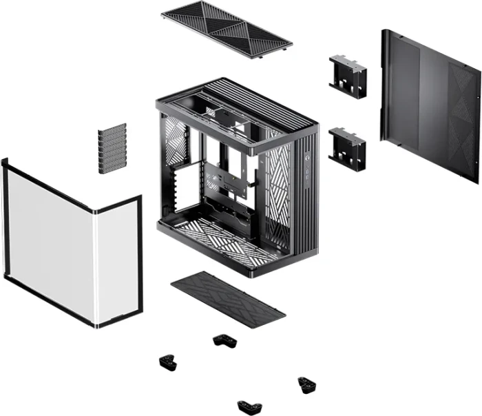 Jonsbo TK-4 Black, Glasfenster
