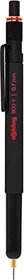 rOtring 800+ Feinminen Druckbleistift HB 0.7mm graphit, schwarz, Radierer