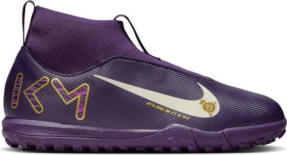 Nike Mercurial Superfly 10 Academy Kylian Mbappé TF High-Top grand purple/pale ivory (Junior)