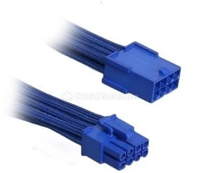 BitFenix Alchemy 8-Pin PCIe Verlängerung 45cm, sleeved blau/blau (BFA-MSC-8PEG45BB-RP)