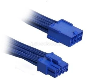 BitFenix Alchemy 8-Pin PCIe Verlängerung 45cm, sleeved blau/blau