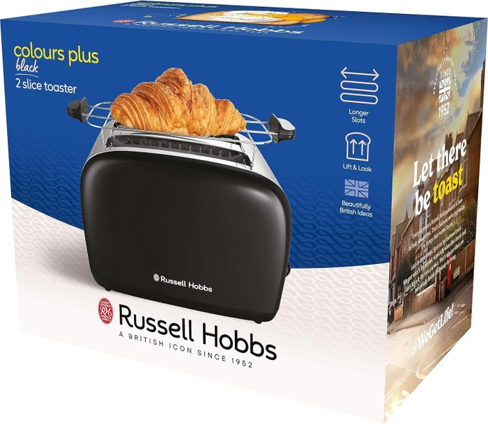 Russell Hobbs Colours Plus S2 Toaster schwarz