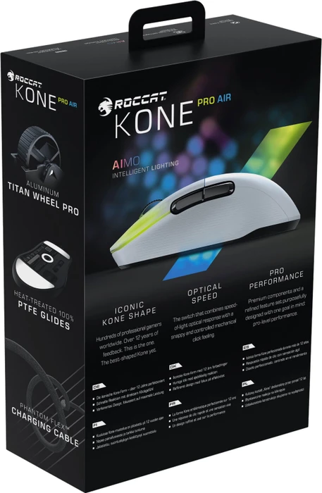 Roccat Kone Pro Air Arctic White, USB/Bluetooth