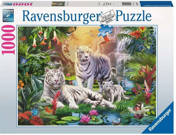 Ravensburger Puzzle Familie der Weißen Tiger