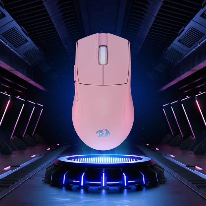 Redragon M916 K1NG Pro 1K 3-Mode Wireless Gaming Mouse pink, USB/Bluetooth