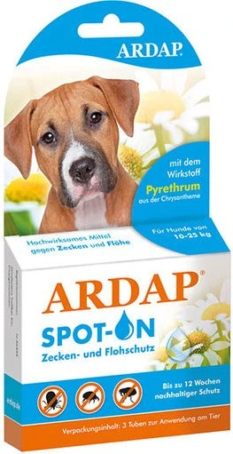 Ardap - Spot-On für Hunde von 10-25kg, 7.5ml (3x 2.5ml)