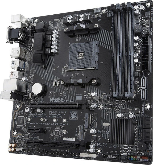 GIGABYTE GA-AB350M-DASH (AMD AM4)