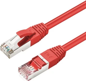MicroConnect Patchkabel, Cat6a, S/FTP, RJ-45/RJ-45, 15m, rot
