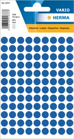 Herma Markierungspunkte 8mm blau, 50 Blatt