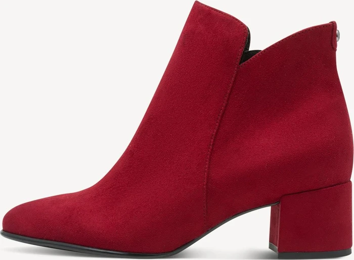 Tamaris Essentials Leder Stiefelette rot (Damen)