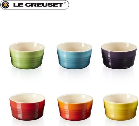 Le Creuset Mini Förmchen 100ml Rainbow III, 6 Stück