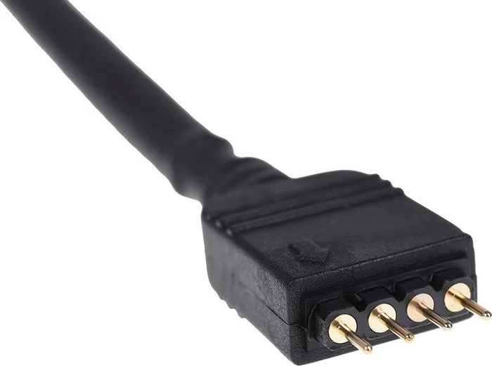 Phobya 4-Pin RGB Verlängerungskabel, schwarz