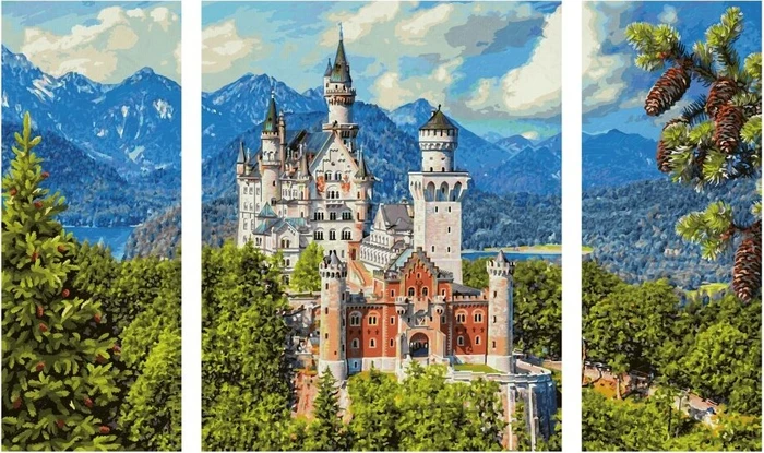 Schipper Arts & Crafts Malen nach Zahlen Schloss Neuschwanstein