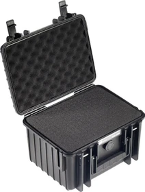 B&W International Outdoor Case Typ 2000 Koffer schwarz mit Schaumstoffeinsatz