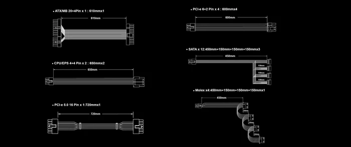 AZZA PSAZ Platinum 1000W, ATX 3.0
