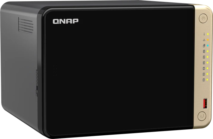 QNAP Turbo Station TS-664-4G, 4GB RAM, 2x RJ-45 2.5GBase-T, 2x USB-A 3.1