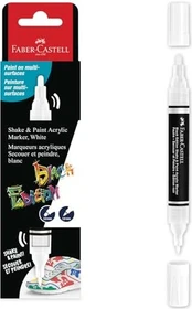 Faber-Castell Shake & Paint Acryl Marker Black Edition weiß