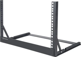 SilverStone 19" Open Frame Rack, RK06U-OF 6HE, Universalgestell, schwarz, 330mm tief