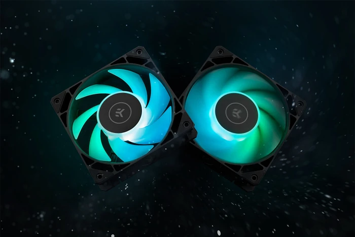EK Water Blocks EK-Loop Fan FPT 120 D-RGB, Black, 550-2300rpm, LED-Steuerung, 120mm