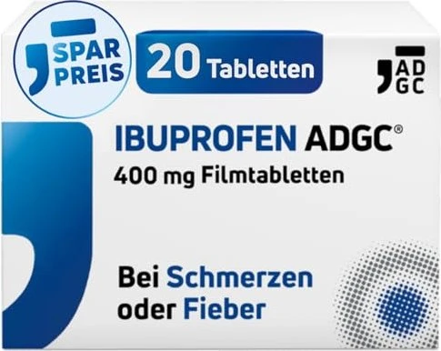 Zentiva Ibuprofen ADGC 400mg Filmtabletten, 20 Stück
