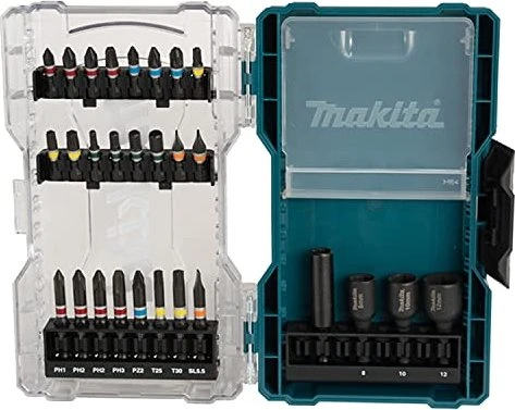 Makita Bitset/Steckschlüsselsatz inkl. Werkzeugbox, 28-tlg.