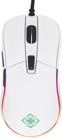 Deltaco RGB Gaming Mouse, weiß glänzend, USB