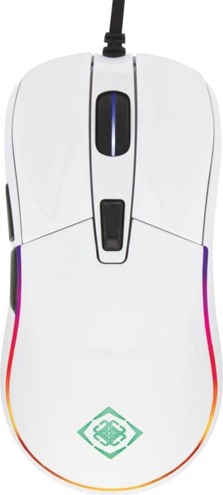Deltaco RGB Gaming Mouse, weiß glänzend, USB