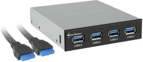 Sharkoon USB 3.0 Frontpanel C, 3.5" Multifunktionspanel