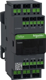 Schneider Electric Leistungsschütz LC1D 3p, +1S+1Ö, 15 kW, 32 A, 400 V AC3, Spule 230 V AC, SnapIN