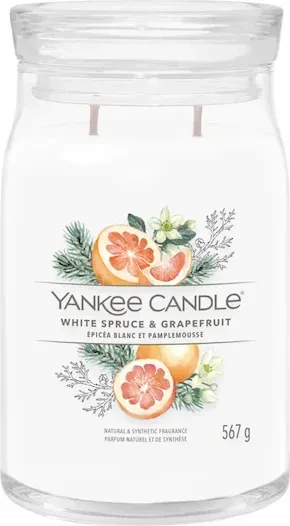 Yankee Candle White Spruce & Grapefruit Duftkerze, 567g