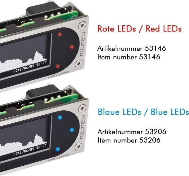 Aqua Computer aquaero 6 XT, 5.25" Pumpen- und Lüftersteuerung, 4-Kanal, blau