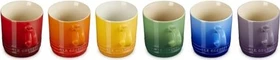 Le Creuset Rainbow III Becher 350ml, 6 Stück
