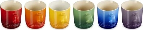 Le Creuset Rainbow III Becher 350ml, 6 Stück