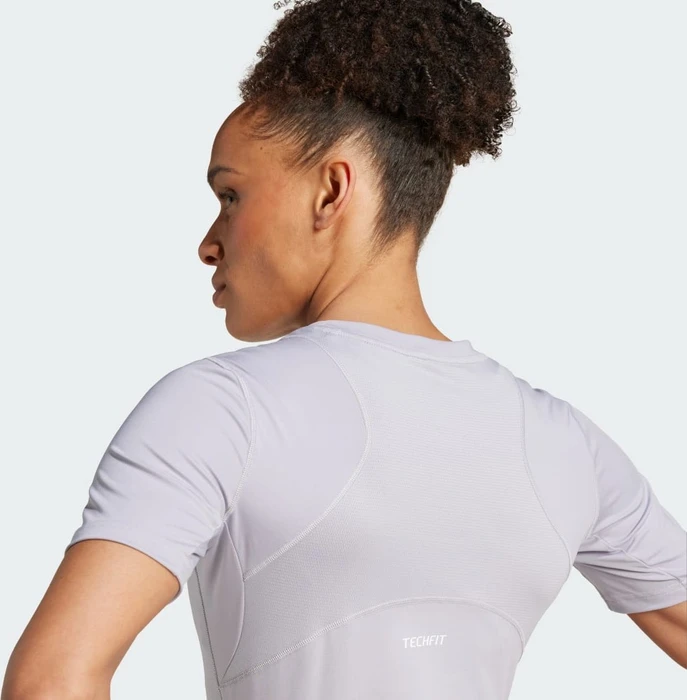 adidas Techfit Training Kompressionsshirt kurzarm glory grey (Damen)