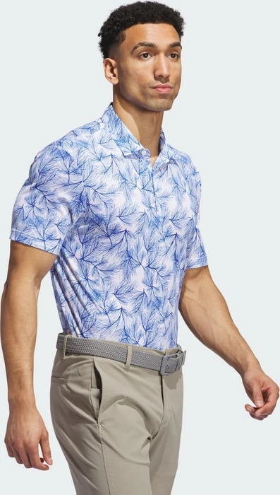 adidas Ultimate365 Mesh Print Poloshirt kurzarm white/royal blue (Herren)