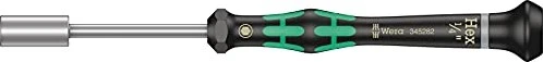 Wera Kraftform Micro 2069 zöllig Elektroniker Außensechskant Schraubendreher zöllig, 1/4"x60mm