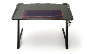 DXRacer Gaming Desk MASTER LED Schreibtisch 119x64cm schwarz/schwarz