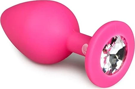 EasyToys Diamond Analplug mittelgroß pink